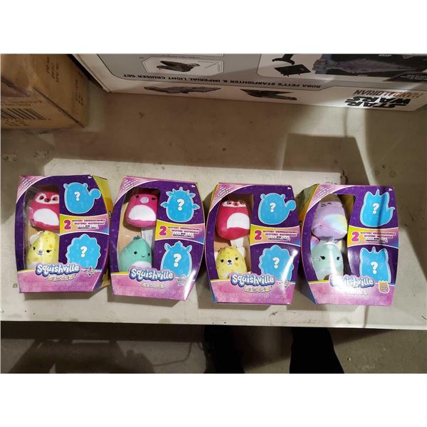 NEW Squishville Squishmellows 4 mini per box X's 4 boxes