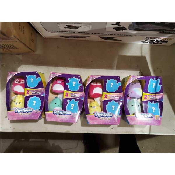 NEW Squishville Squishmellows 4 mini per box X's 4 boxes
