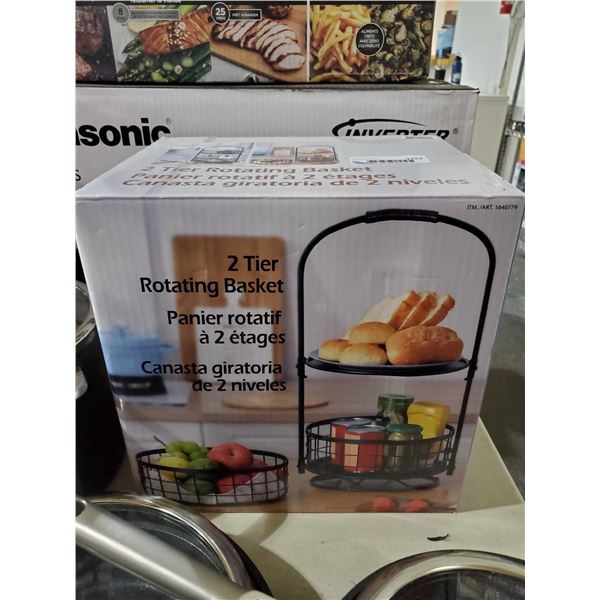2 Tier Rotating Basket NEW
