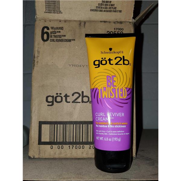 Got2b Be twisted Curl Reviver Cream 6 x 193g lot