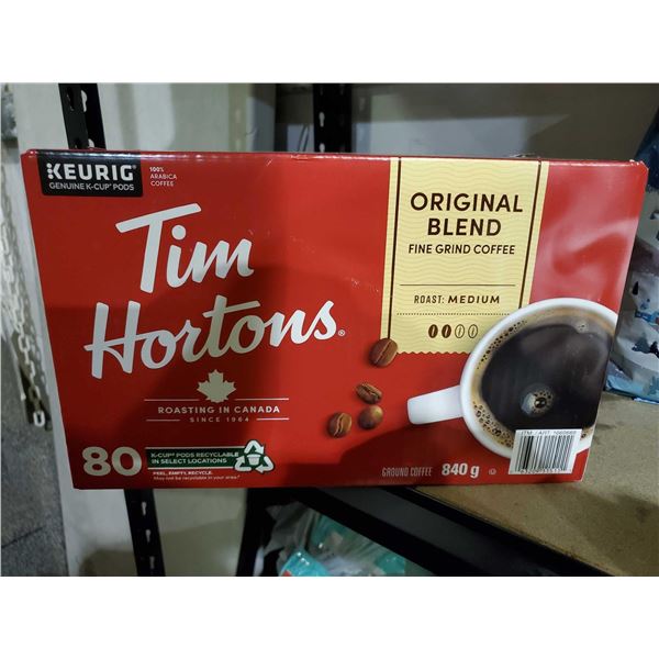 Tim Hortons Keurig Origional Blend Fine Grind Coffee 80 K-Cups