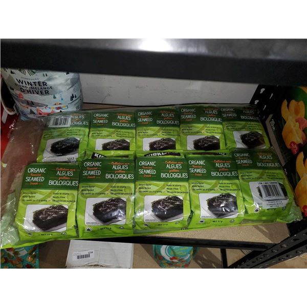 Organic Roasted Seaweed Snacks 10 packs of 17g