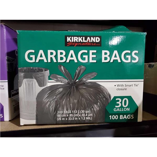 Kirkland Garbage Bags 30 Gallon X 100 Bags kirkland-garbage-bags-30-gallon-x-100-bags