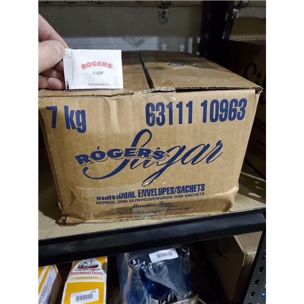 Rogers Sugar Case lot of 2000 Individual Sachets 7kg