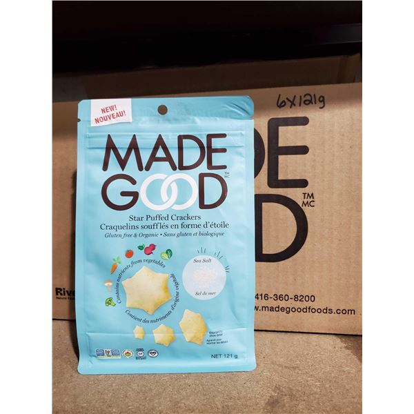 Made Good Star Puffed Crackers Case lot of 6x 121g