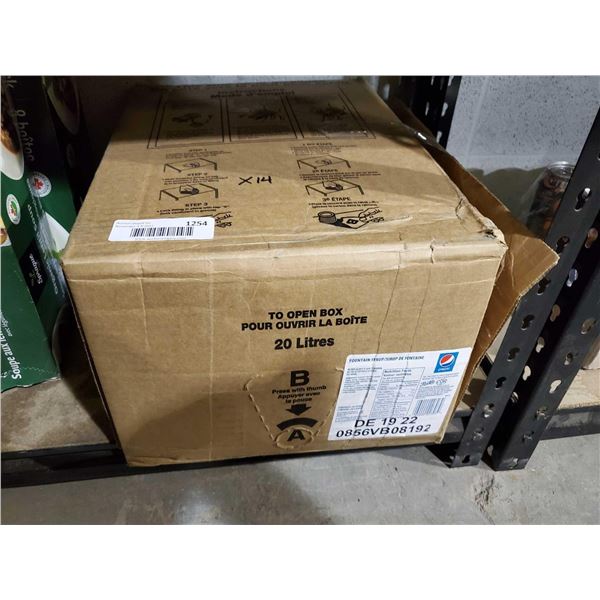 Pepsi Fountain Syrup 1 case of 20L