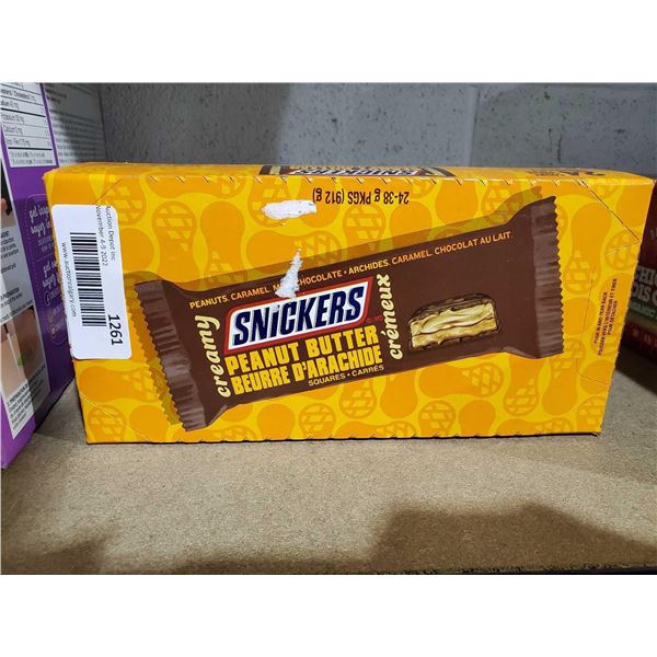 Snickers Peanut Butter Bars Case Lot 24 x 38g
