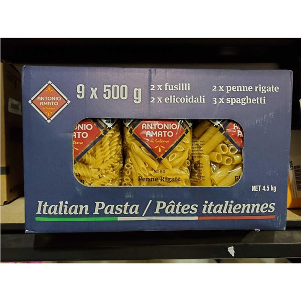 Antonio Amato Italian Pasta Mix Case Lot of 9 x 500g