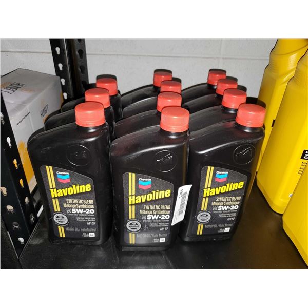 Havoline Synthetic Blend 5W-20 11 bottles x 946ml / 1Qt