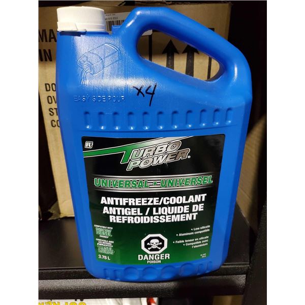 Turbo Power Universal Antifreeze / Coolant 4 x 3.78L