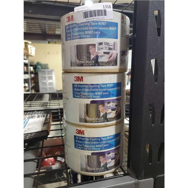 3M All Weather Flashing Tape 8067 Lot of 3