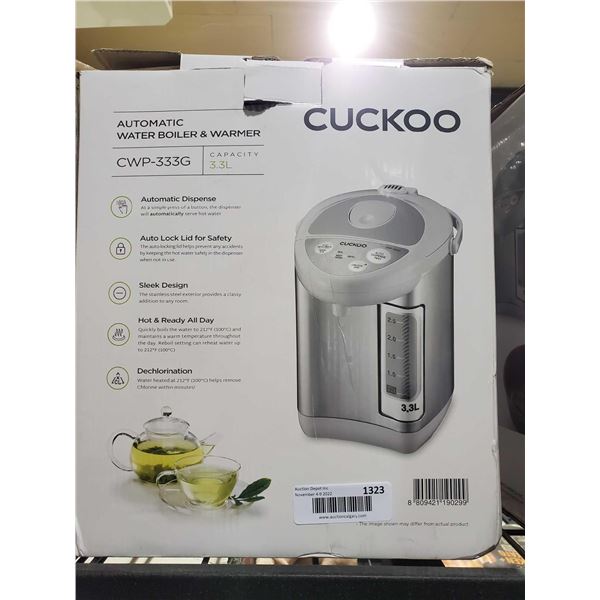 Cuckoo Automatic Water Boiler and Warmer 3.3L