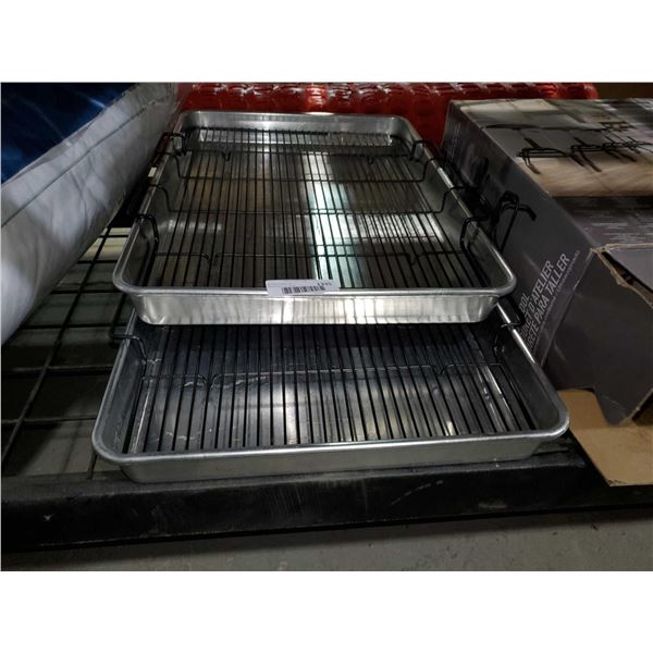 Nordic Ware high Sided Sheet Pans with rack Set of 2