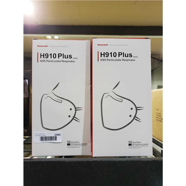 Honeywell H910Plus N95 Particulate Respirator 50 per box x's 2 boxes