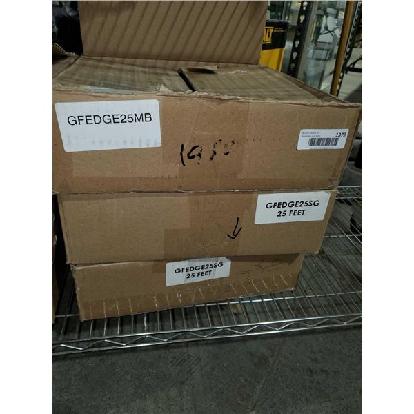 GF Edge 25MSG Area Rug Vinyl Edge trim 4" x 25 ft -3 Cases