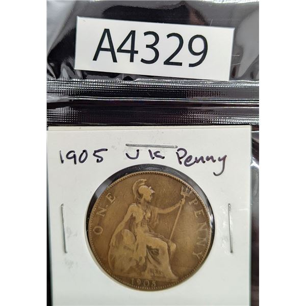 1905 UK Penny (A4329)