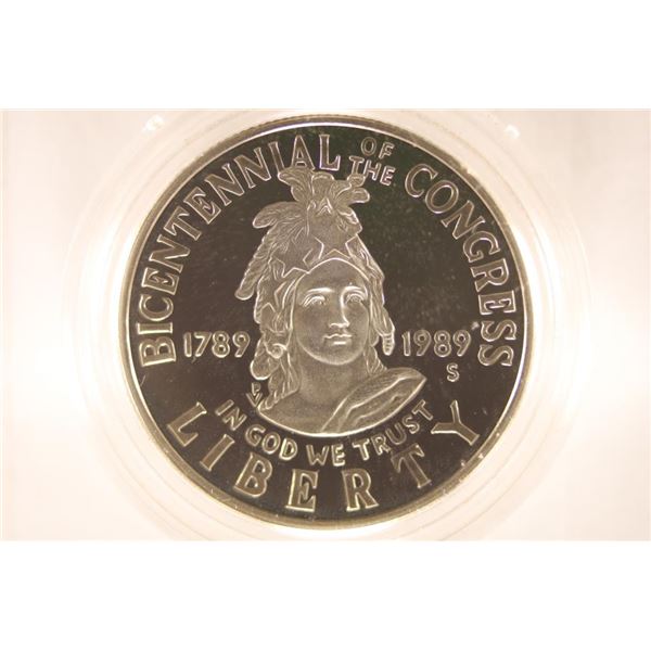1989-S US PROOF BICENTENNIAL CONGRESS HALF DOLLAR