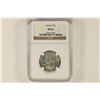 1964-D WASHINGTON SILVER QUARTER NGC MS66