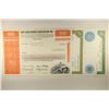 4 VINTAGE CANCELLED STOCK CERTIFICATES: 1961