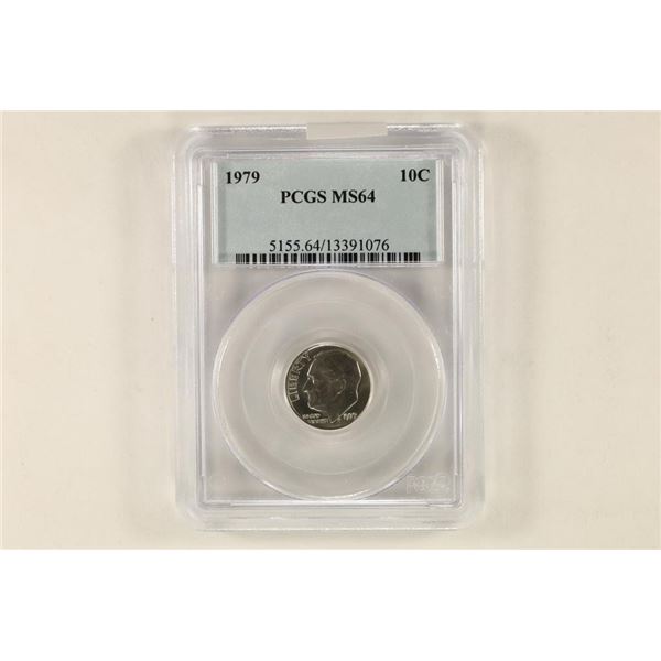 1979 ROOSEVELT DIME PCGS MS64