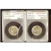 2 SLABBED JEFFERSON NICKELS: 1938-D MS66FS &