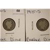 1914-S & 1915-S BARBER DIMES