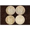 1939, 1940-D, 1941-S & 1941-D SILVER MERCURY DIMES
