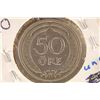 Image 2 : 1924-W SWEDEN 50 ORE UNC KEY DATE COIN $200 RETAIL
