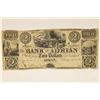 Image 1 : 1838 BANK OF ADRIAN MICHIGAN $2 OBSOLETE BANK NOTE