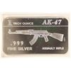 Image 1 : 1 TROY OZ .999 FINE SILVER PROOF INGOT. AK-47
