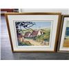 Image 2 : Lot of 4 Framed Pictures "Landscape"