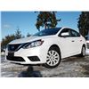 Image 2 : B3 --  2016 NISSAN SENTRA S, White, 77582 KM,  "NO RESERVE"