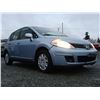 Image 8 : A12 --  2009 NISSAN VERSA S , Blue, 218764 KM
