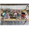 Image 1 : Large Lot of Shop Tools Inc Socket Set, Turnbuckles, Wire wheels & much more