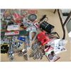 Image 4 : Large Lot of Shop Tools Inc Socket Set, Turnbuckles, Wire wheels & much more