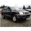 Image 8 : A6 --  2005 HYUNDAI SANTA FE, Blue, 296330 KM
