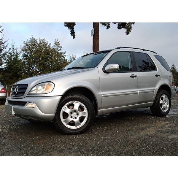 E3 --  2003 MERCEDES ML350 AWD SUV, SILVER, 221,704 MILES, Silver, 221704 MILES
