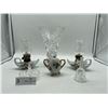 Image 2 : Crystal and tiny hurricane lamp lot