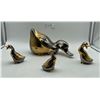 Image 3 : Silver and gold tone duck family