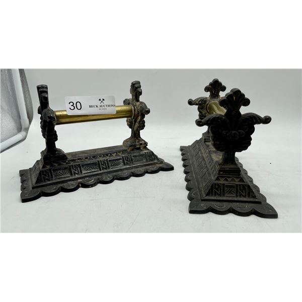 Antique French salt cellar lids