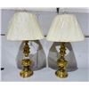 Image 1 : Pair of brass lamps