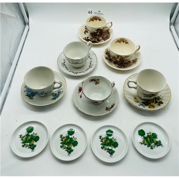 Teacup and saucer lot