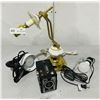 Image 1 : Lamp lot with box camera