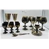 Image 2 : Silver plated brass wine cup lot