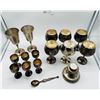 Image 3 : Silver plated brass wine cup lot