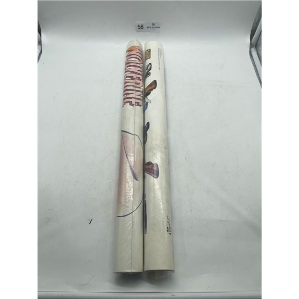 Wolverine and X-Men posters 1987 NEW OLD STOCK