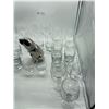 Image 4 : Lot of barware glasses and martini shaker