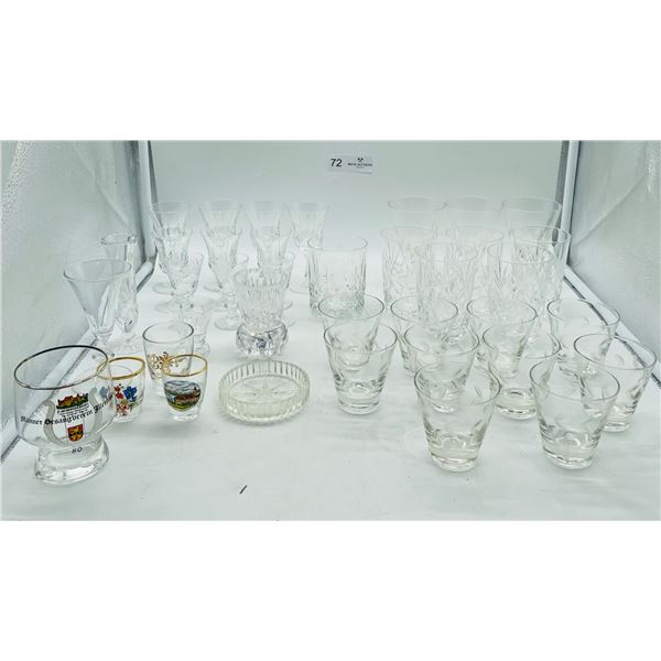 Crystal and glass lot