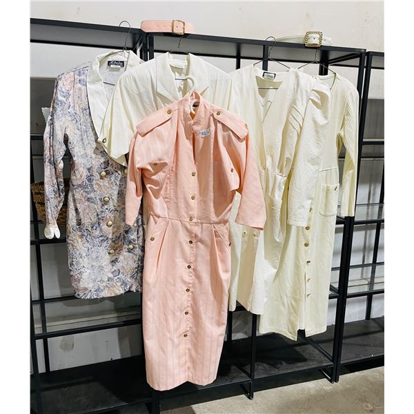 Vintage ladies dress lot, 4 pcs