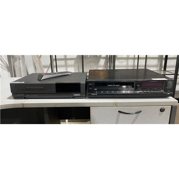 VHS players, Samsung and Sanyo